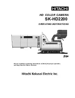 Hitachi SK-HD2200 Operating Instructions Manual preview