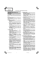 Preview for 10 page of Hitachi SP18VA Handling Instructions Manual