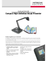 Preview for 1 page of Hitachi StarBoard DCHD-5M Specifications