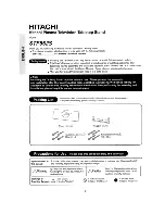 Preview for 2 page of Hitachi STF552S User Manual