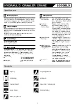 Preview for 4 page of Hitachi Sumitomo 6000SLX Specifications