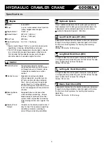 Preview for 55 page of Hitachi Sumitomo 6000SLX Specifications