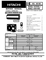 Hitachi Summit RAC-18YH5 Service Manual предпросмотр