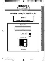 Hitachi Summit RAC-80YH5 Installation Manual preview