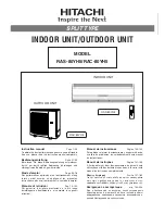 Preview for 1 page of Hitachi Summit RAC-80YH5 Instruction Manual