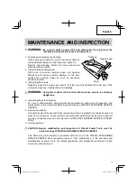 Preview for 13 page of Hitachi SV 13YST Safety Instructions And Instruction Manual