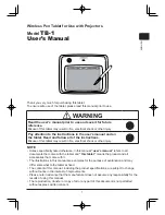 Hitachi TB-1 User Manual предпросмотр