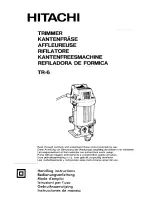 Hitachi TR-6 Handling Instructions Manual preview