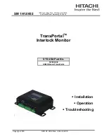 Preview for 1 page of Hitachi TransPortal Installation, Operation, Troubleshooting