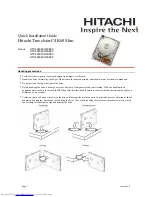 Preview for 1 page of Hitachi Travelstar C4K60 Quick Installation Manual