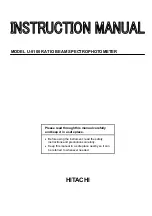 Hitachi U-5100 Instruction Manual preview