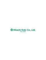 Предварительный просмотр 13 страницы Hitachi UB 12DL Technical Data And Service Manual