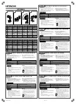 Preview for 1 page of Hitachi UB 18DAL Instruction Manual