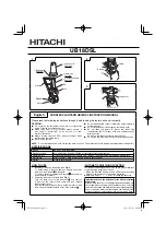 Предварительный просмотр 1 страницы Hitachi UB 18DSL Instruction Manual