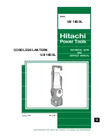 Hitachi UB 18DSL Technical Data And Service Manual preview