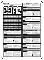 Hitachi UB10DL Instruction Manual preview