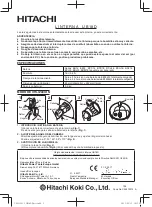 Предварительный просмотр 2 страницы Hitachi UB18D Instructions