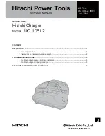 Preview for 1 page of Hitachi UC 10SL2 Service Manual