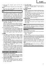 Предварительный просмотр 10 страницы Hitachi UC 18YFL Handling Instructions Manual