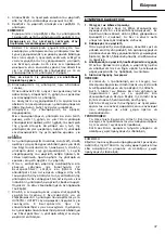 Предварительный просмотр 38 страницы Hitachi UC 18YFL Handling Instructions Manual