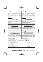 Preview for 64 page of Hitachi UC 18YG Handling Instructions Manual