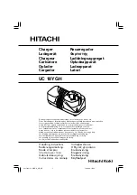 Preview for 1 page of Hitachi UC 18YGH Handling Instructions Manual