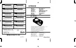 Hitachi UC 18YGL Handling Instructions Manual предпросмотр