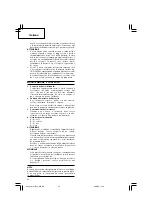 Предварительный просмотр 24 страницы Hitachi UC 18YGL2 Handling Instructions Manual