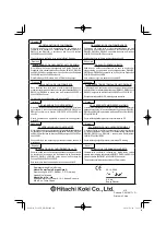 Preview for 44 page of Hitachi UC 18YK Handling Instructions Manual