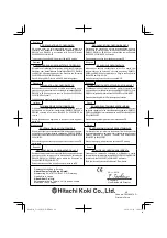 Preview for 60 page of Hitachi UC 18YKL Handling Instructions Manual