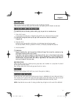 Предварительный просмотр 13 страницы Hitachi UC 18YSL3 Safety Instructions And Instruction Manual