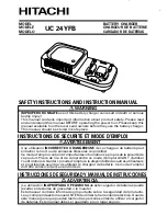 Hitachi UC 24YFB Instruction Manual And Safety Instructions preview