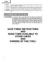 Preview for 6 page of Hitachi UC 24YJ Safety Instructions And Instruction Manual