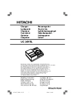 Hitachi UC 36YRL Handling Instructions Manual preview