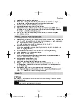 Предварительный просмотр 13 страницы Hitachi UC 36YSL Handling Instructions Manual