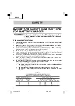 Предварительный просмотр 4 страницы Hitachi UC 3SML Safety Instructions And Instruction Manual