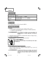 Предварительный просмотр 20 страницы Hitachi UC 3SML Safety Instructions And Instruction Manual