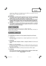 Предварительный просмотр 23 страницы Hitachi UC 3SML Safety Instructions And Instruction Manual