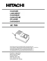 Hitachi UC 7SB Handling Instructions Manual предпросмотр