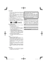 Preview for 42 page of Hitachi UJ 18DSL Handling Instructions Manual