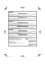 Preview for 87 page of Hitachi UJ 18DSL Handling Instructions Manual