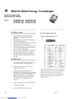 Hitachi Ultrastar 10K300 Install Manual preview