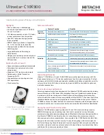 Hitachi Ultrastar C10K900 Specifications preview