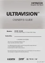 Preview for 1 page of Hitachi Ultravision 50C60 Owner'S Manual