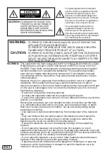 Preview for 2 page of Hitachi ULTRAVISION C43L7 Owner'S Manual
