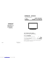 Hitachi Ultravision Digital 42HDW10 User Manual preview