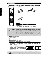 Предварительный просмотр 4 страницы Hitachi UltraVision L42V651 Operating Manual