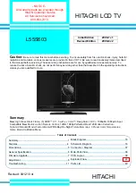 Hitachi UltraVision L55S603 Service Manual preview