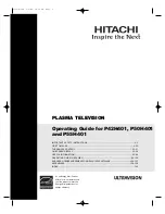 Hitachi UltraVision P42H4011A Operating Manual предпросмотр