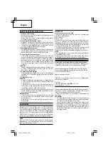 Предварительный просмотр 8 страницы Hitachi um 12vst Handling Instructions Manual